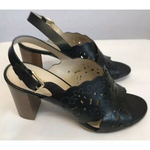 Cole Haan Indra High Floral Sandal II  9 Black